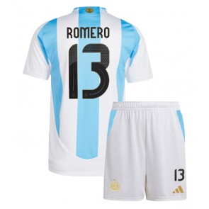 Argentina Cristian Romero #13 Hjemmebanesæt Børn Copa America 2024 Kort ærmer (+ korte bukser)